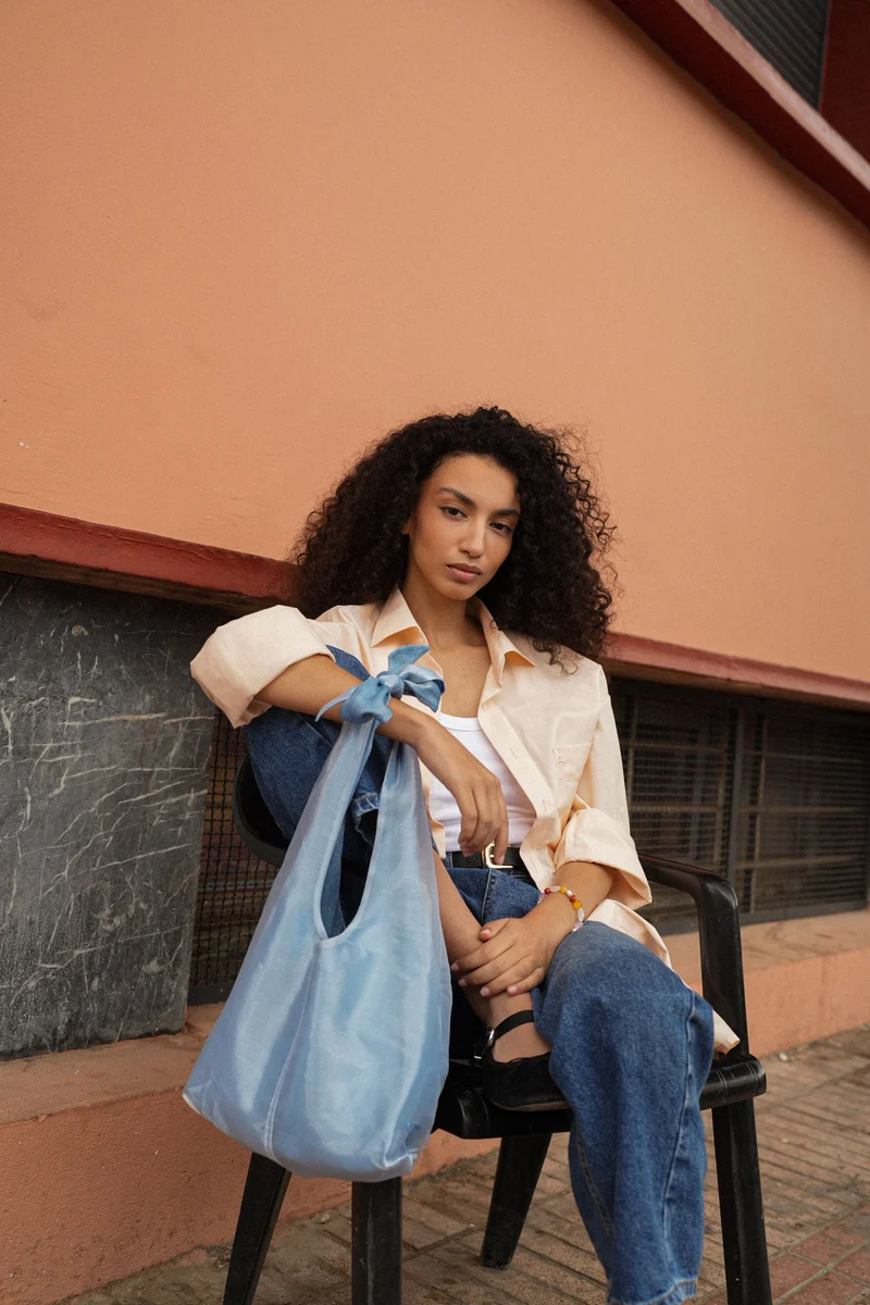 Bag - LATIFA glossy - Light Blue