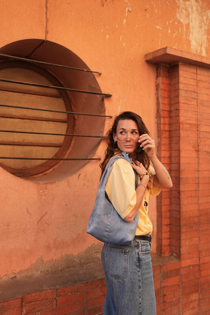 Bag - LATIFA glossy - Light Blue