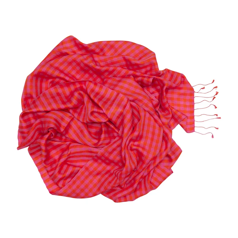Silk Scarf - Sophie - Pink / Orange
