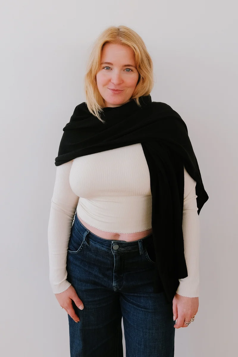 Cotton Scarf - Ross - Black