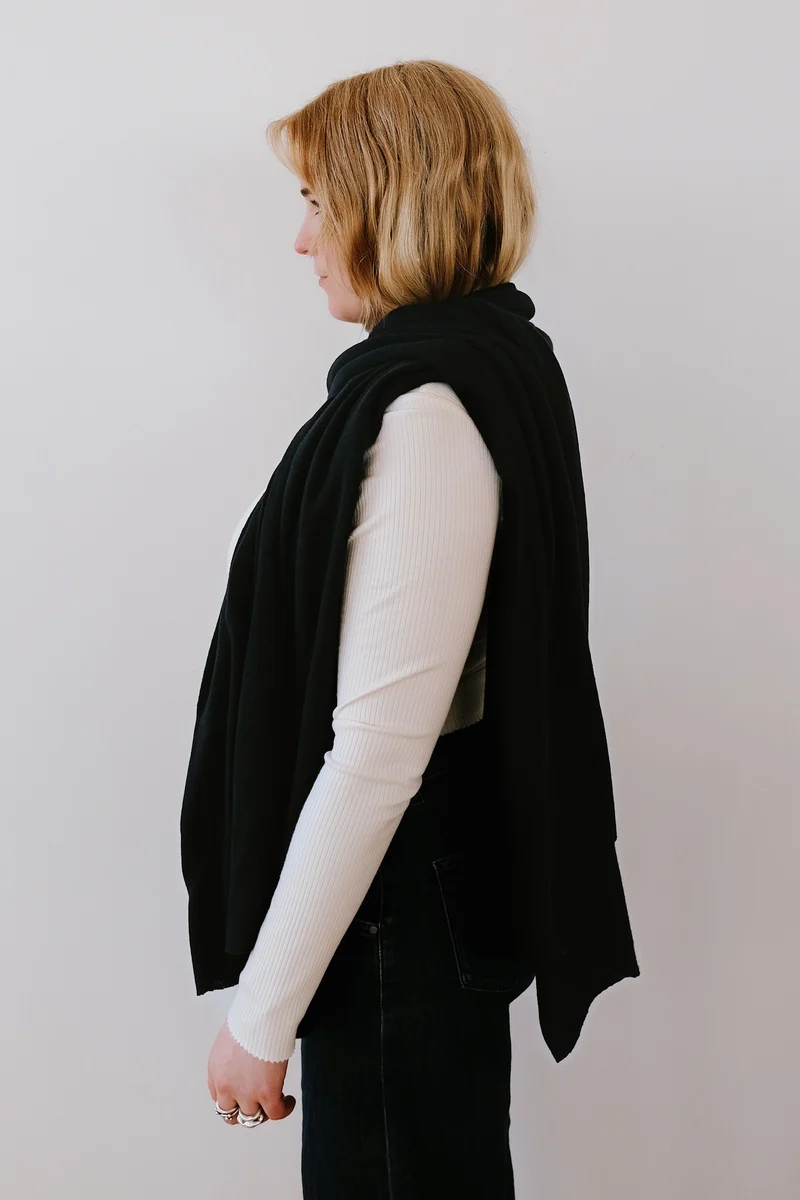 Cotton Scarf - Ross - Black