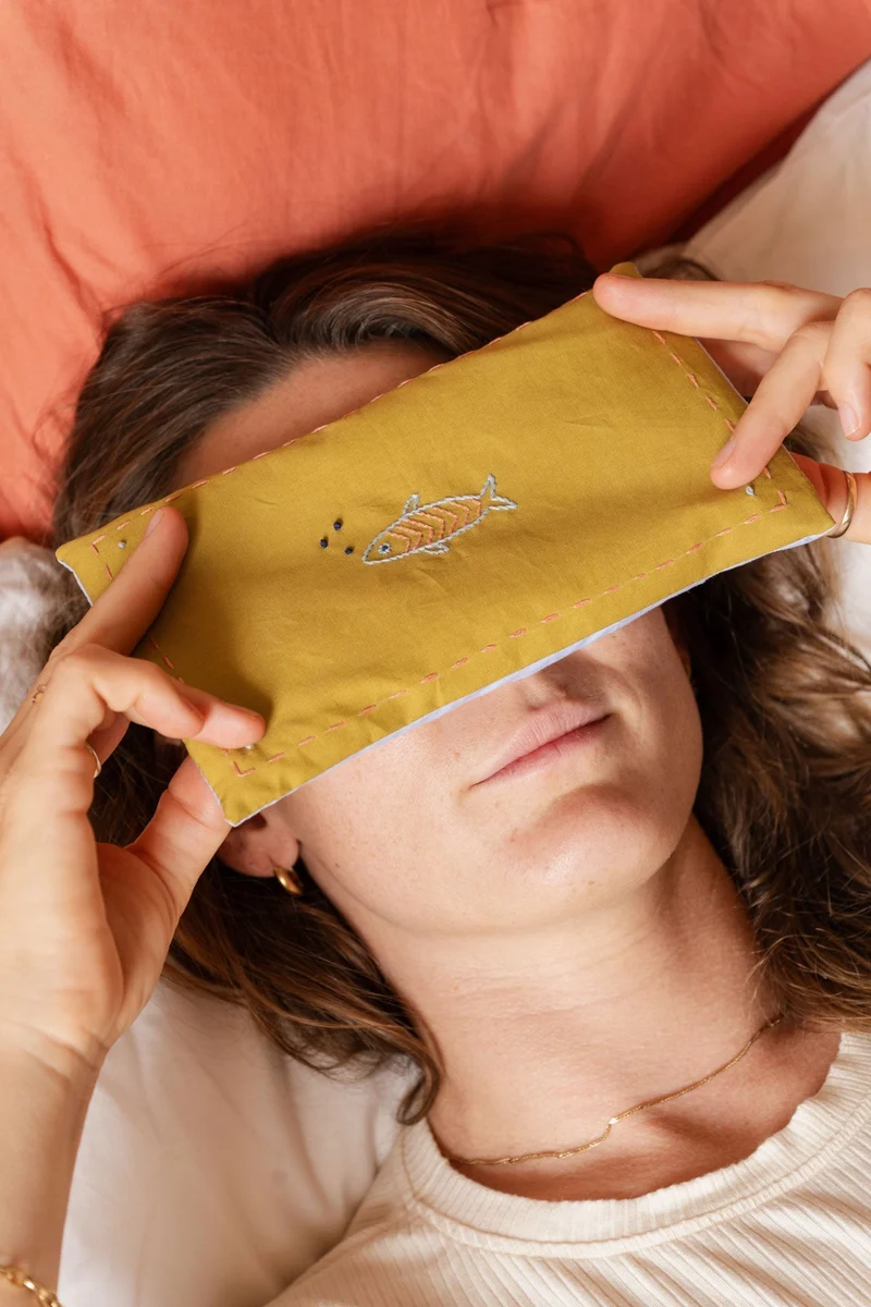 Eye Pillow- RAHA embroidery - Fish