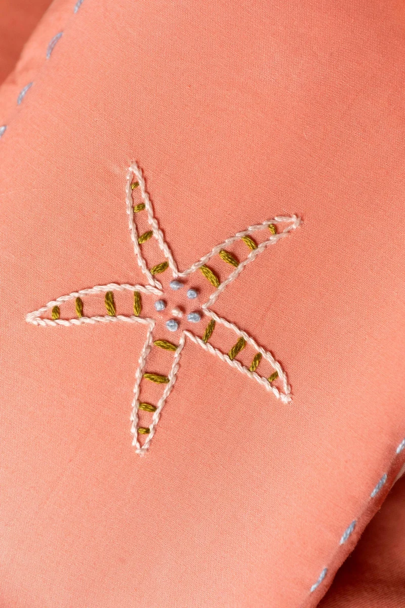 Eye pillow- RAHA embroidery - Seastar