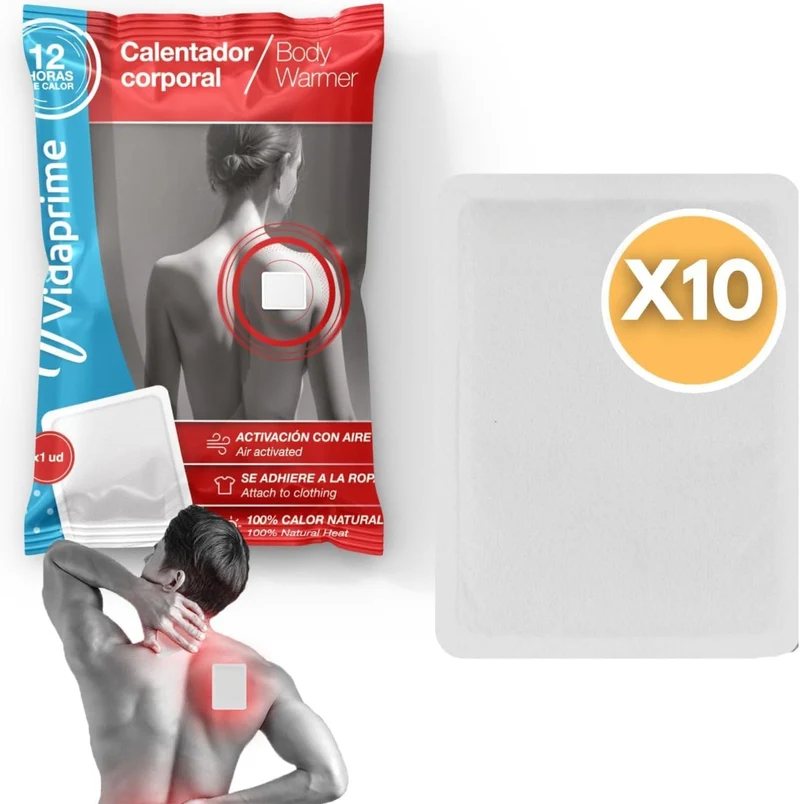 Wärmepflaster für Rücken Nacken | Packung mit 10 Stück