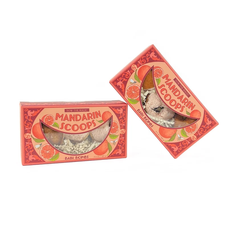Mini Bath Bomb Set - Mandarin Scoops - Botanicals + Fruit