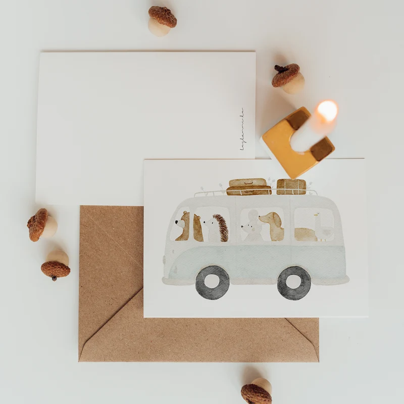 POSTKARTE, TIERBUS