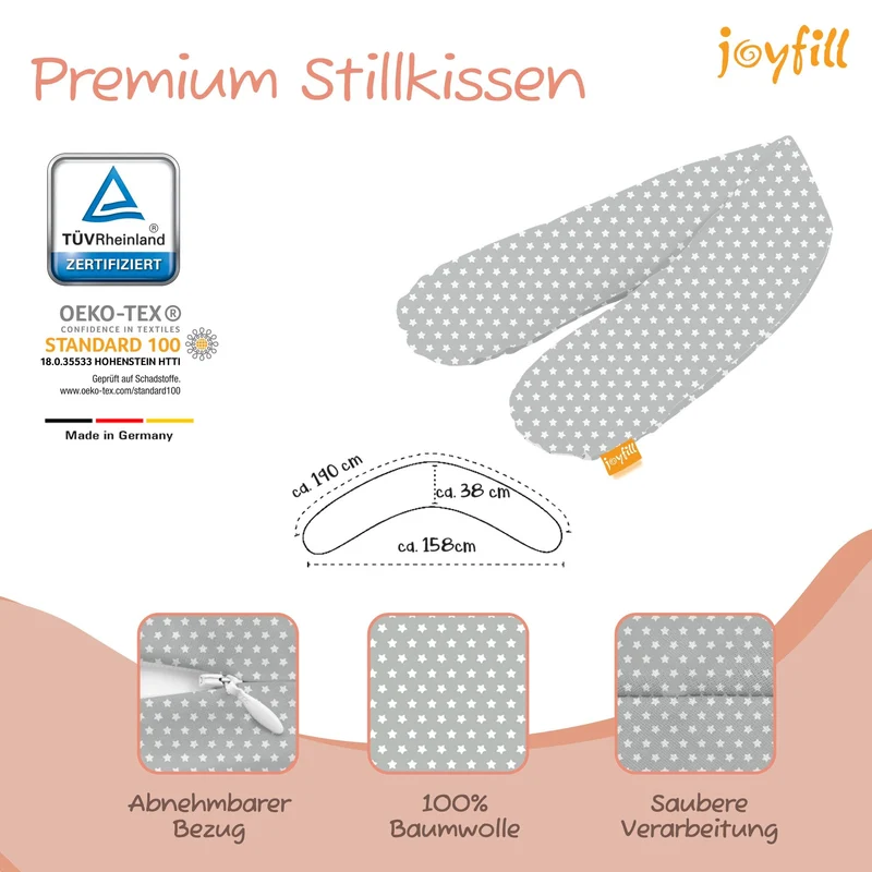 Joyfill Stillkissen (190cm) mit BioFoam