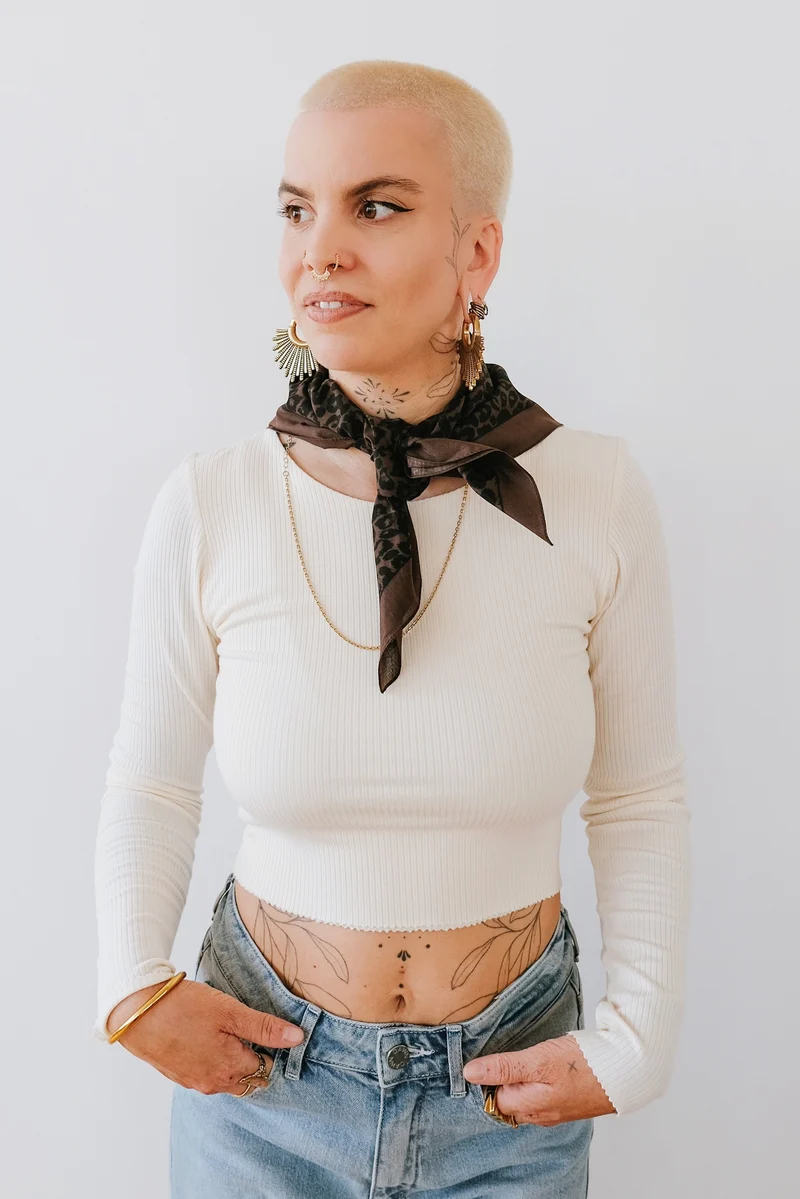 Cotton Scarf - Vad - Dark Leo