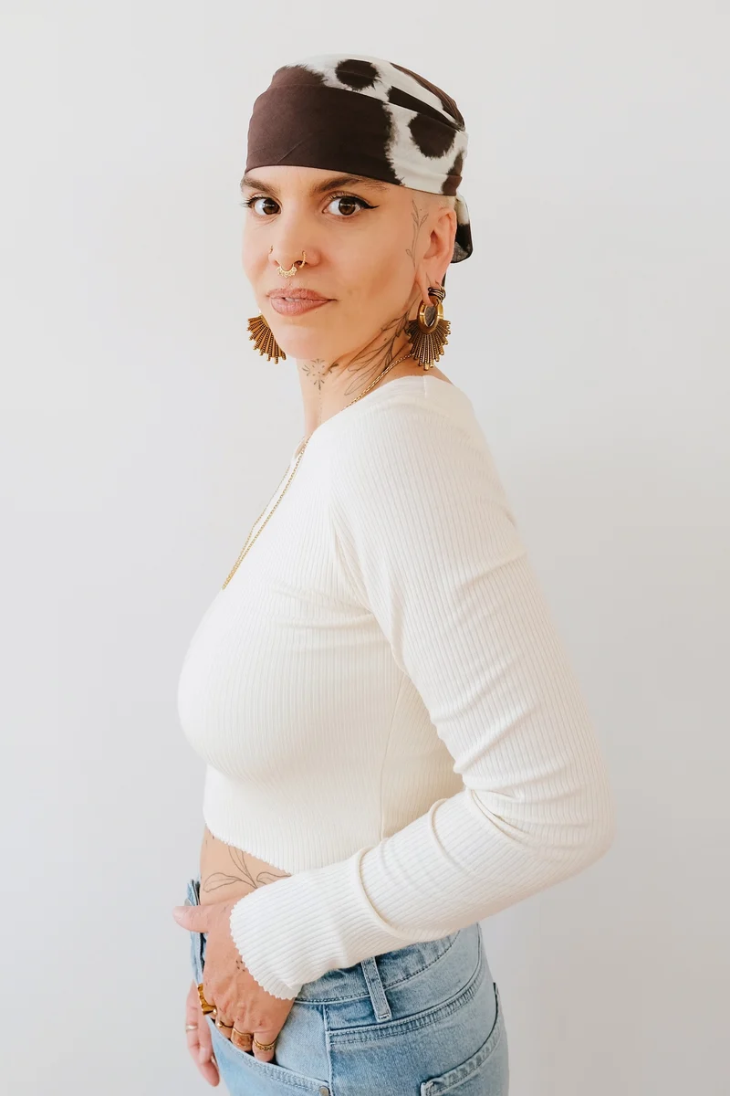 Cotton Scarf - Vad - Cow