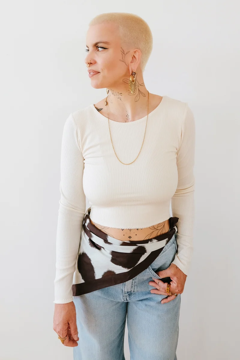 Cotton Scarf - Vad - Cow