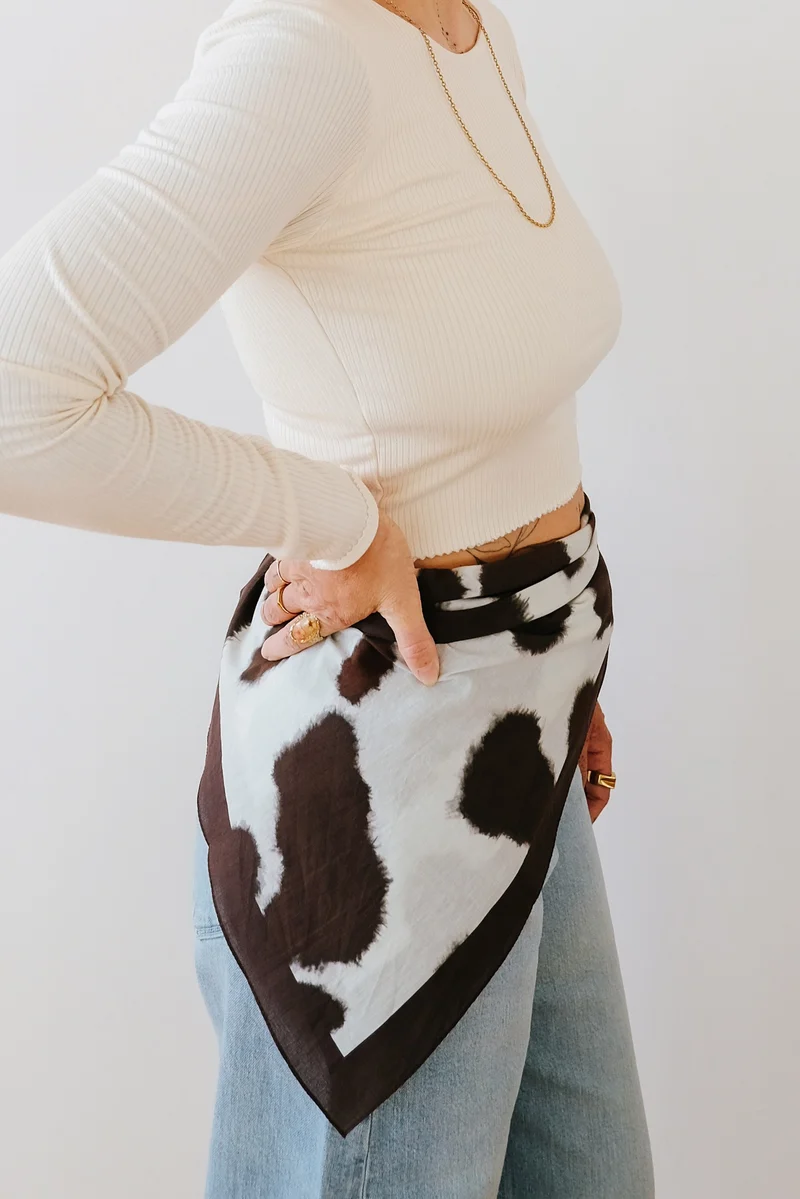 Cotton Scarf - Vad - Cow