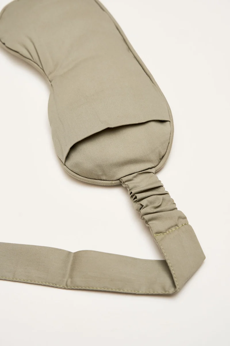 Eye Mask - RAHA Striped - Sage Green