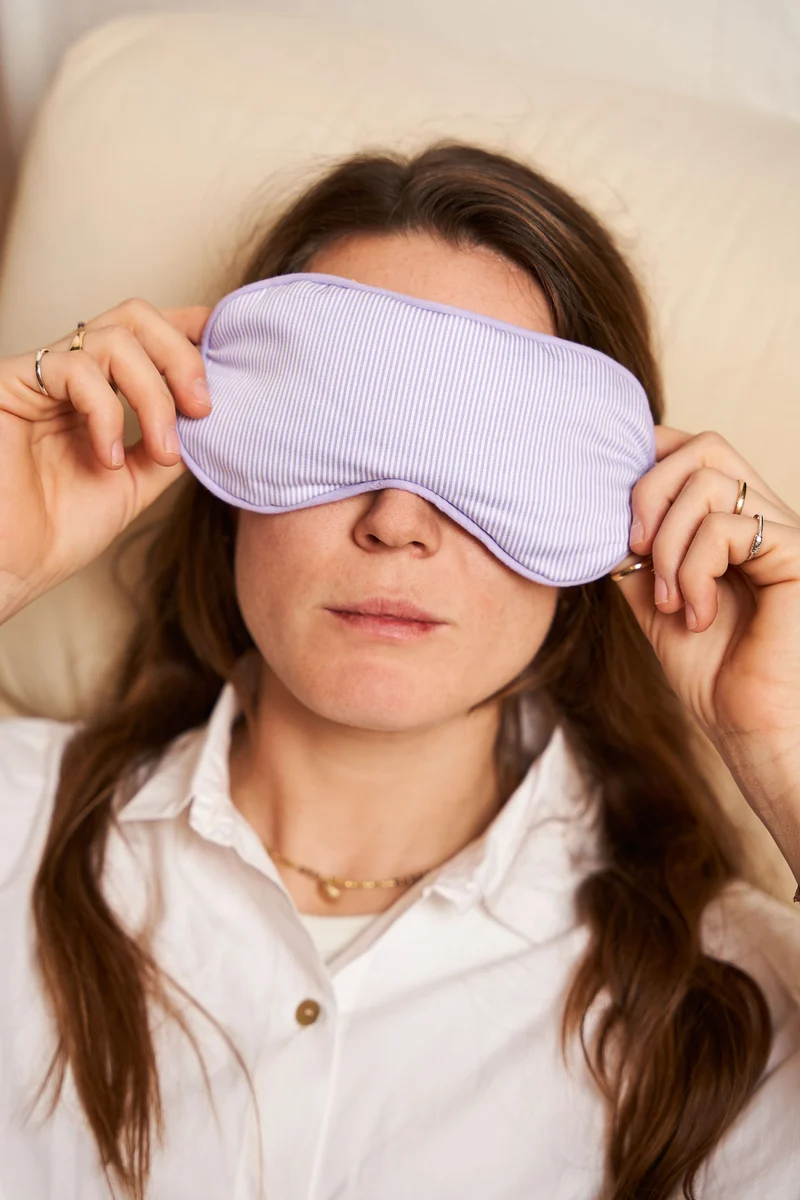 Eye Mask - RAHA Striped - Purple