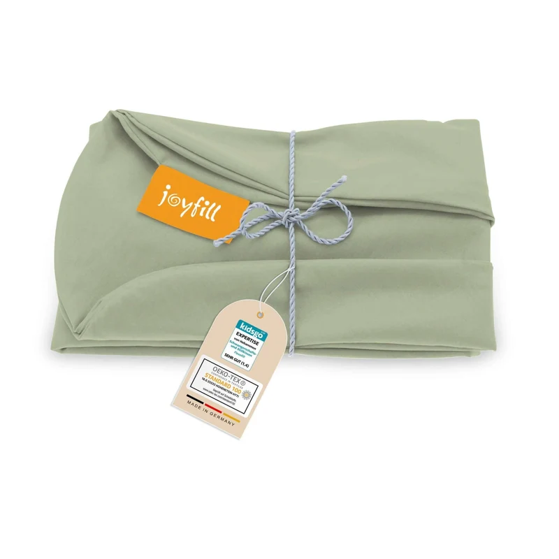 JOYFILL® Premium Kinder Sitzsack 90L Ersatzbezug - 100% uni kbA Baumwolle