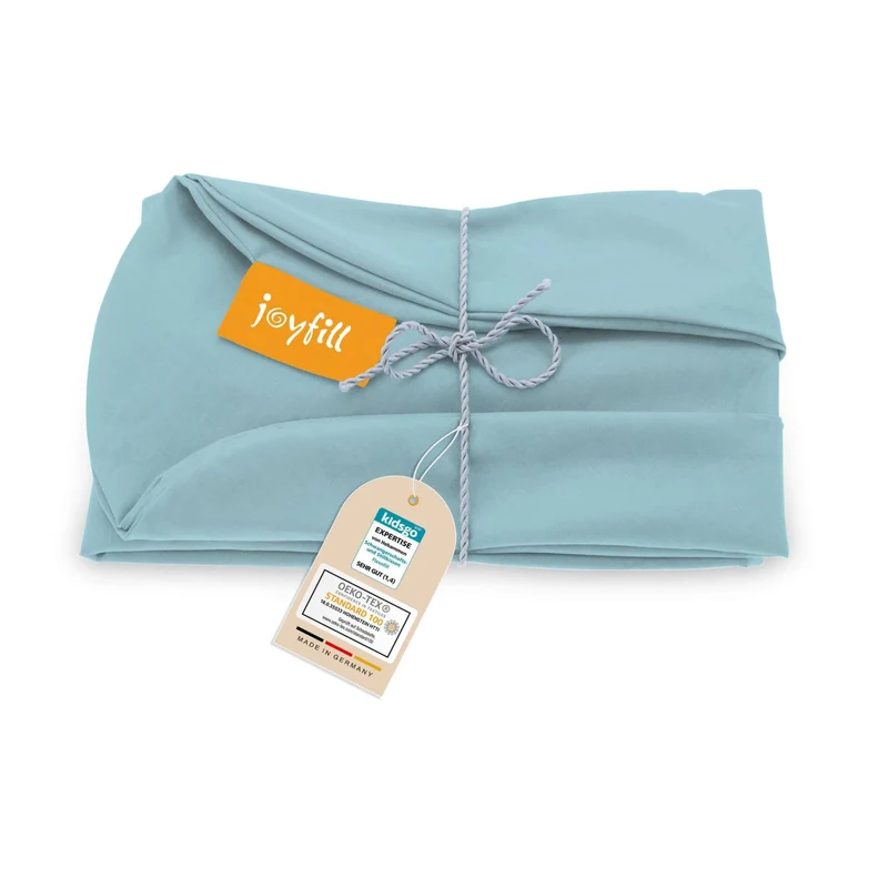 JOYFILL® Premium Kinder Sitzsack 90L Ersatzbezug - 100% uni kbA Baumwolle