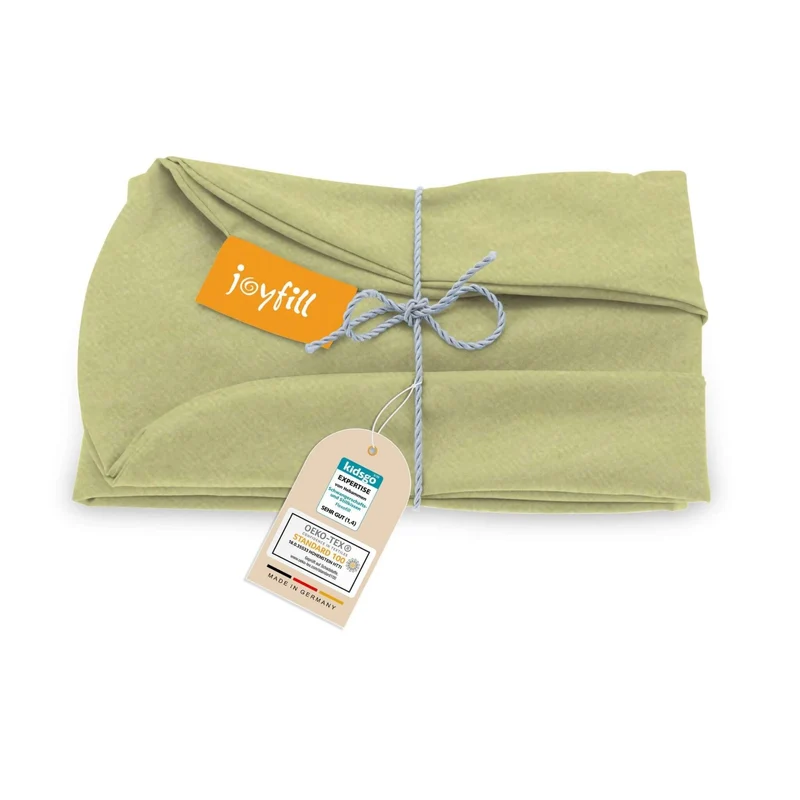 JOYFILL® Premium Kinder Sitzsack 90L Ersatzbezug - 100% uni kbA Baumwolle