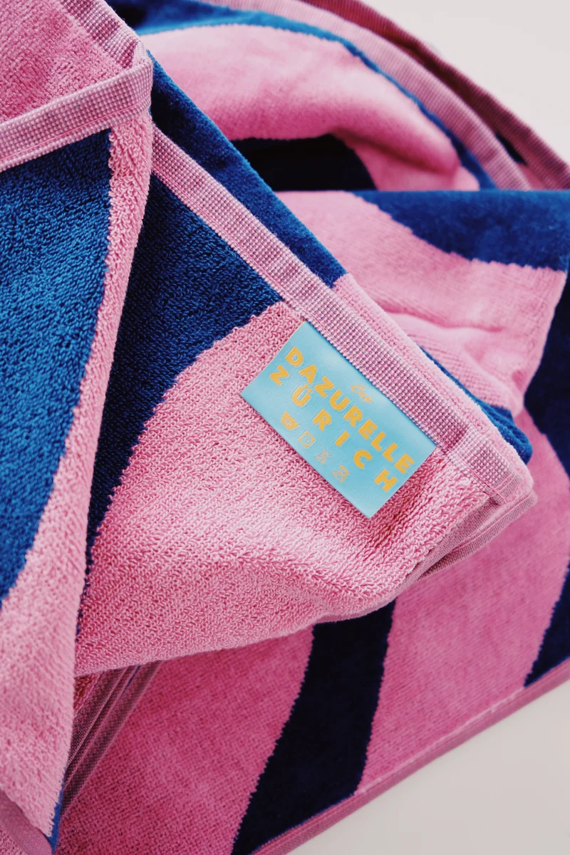Bath Towel - Rose / Petrol