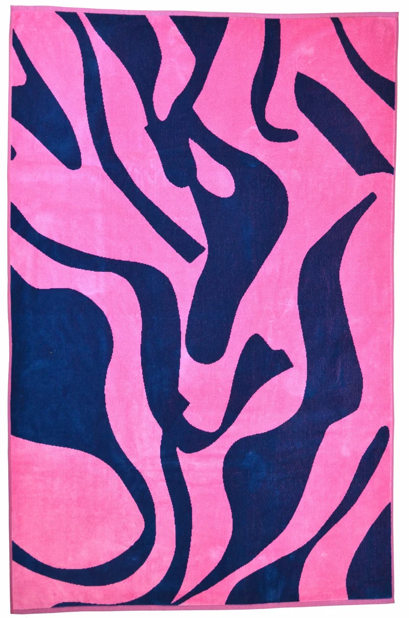 Bath Towel - Rose / Petrol