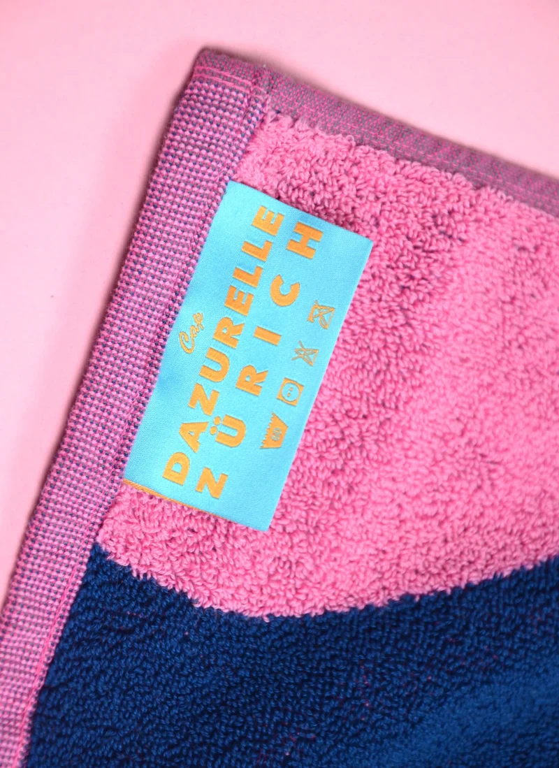 Bath Towel - Rose / Petrol