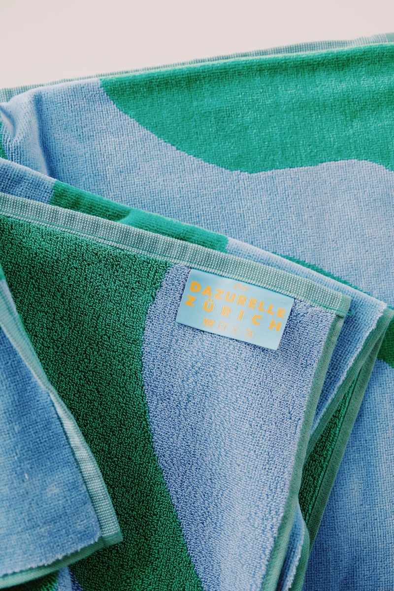 Bath Towel - Green / Blue
