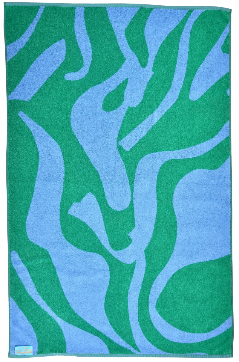 Bath Towel - Green / Blue