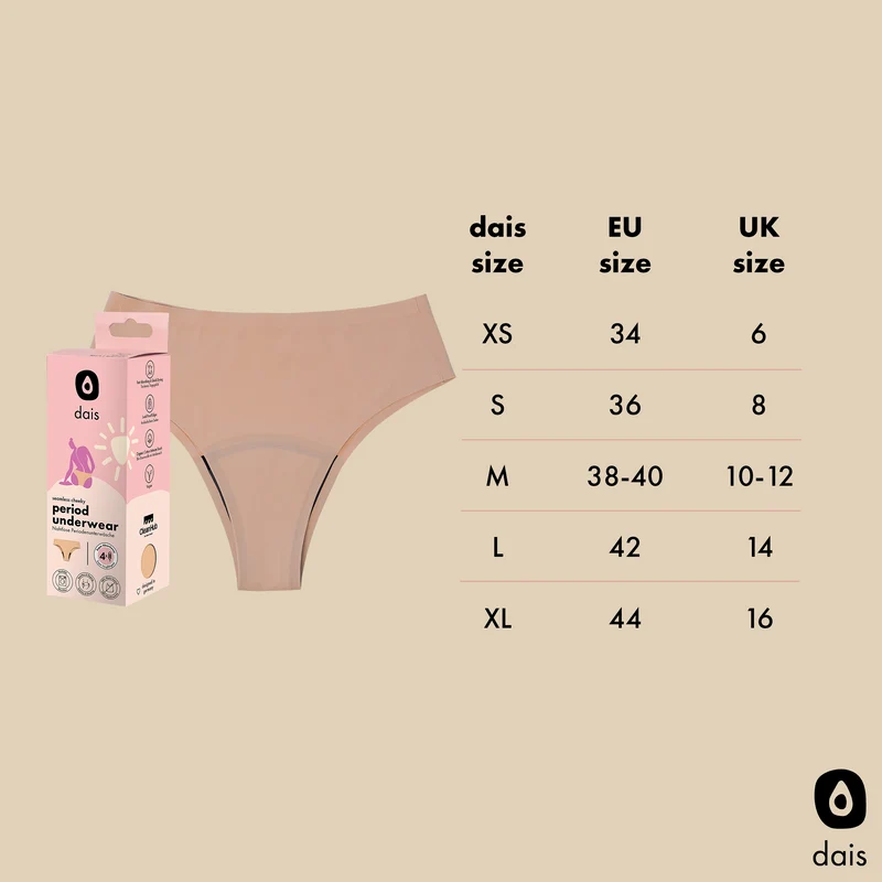 Period Underwear - Cheeky - Summer Powder