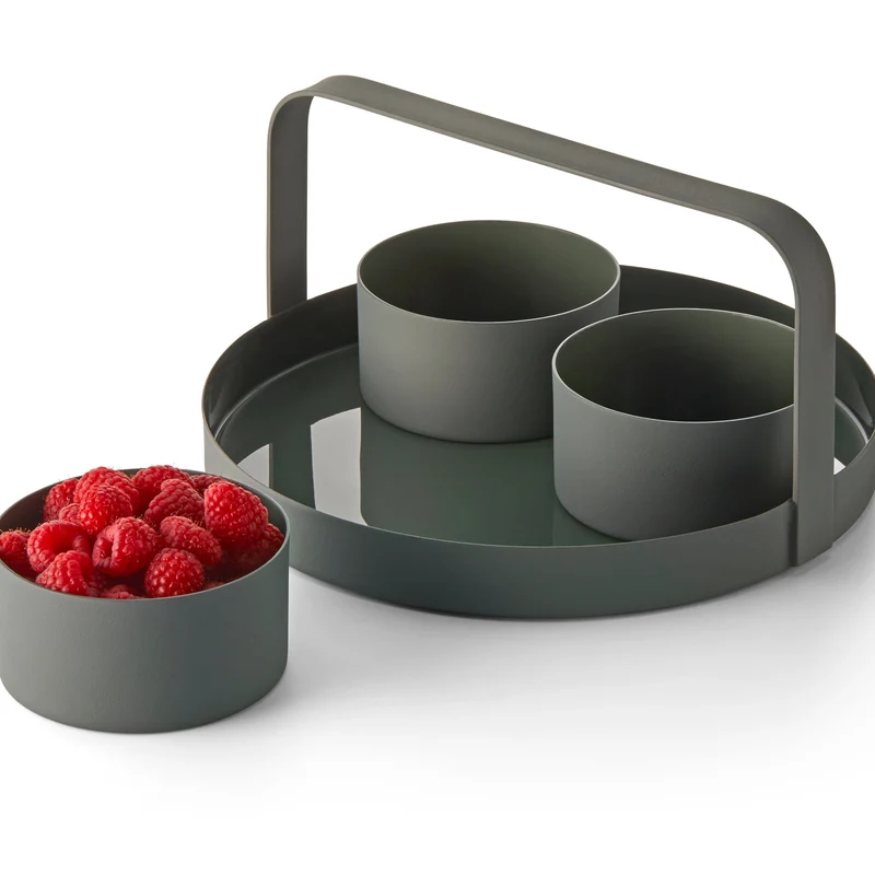 Clara Snack-Tablett mit 3 Schälchen