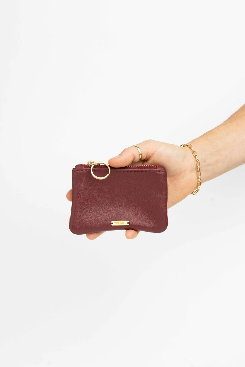 Micro Wallet - NAIMA - Cherry Red