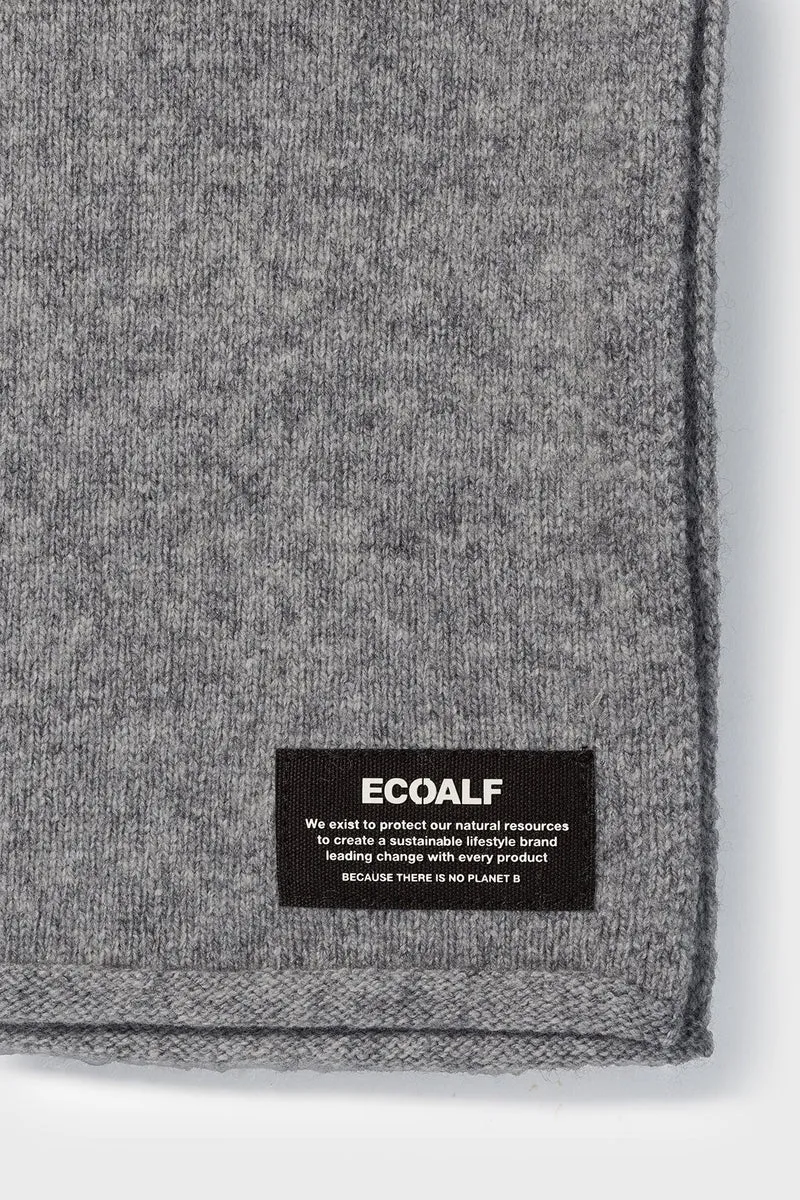 Wool Scarf - Medium Grey Melange