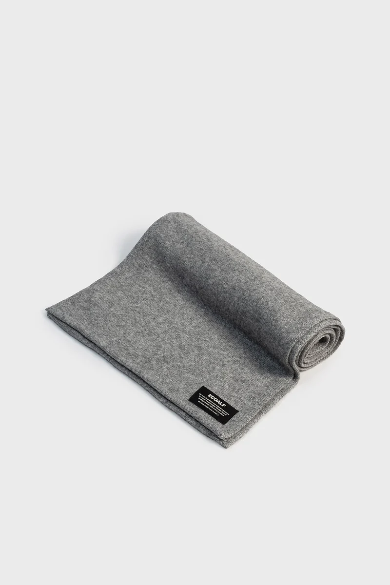 Wool Scarf - Medium Grey Melange
