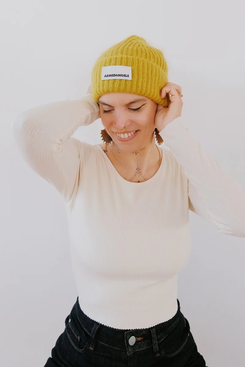 Knit Hat - Mohair Blend