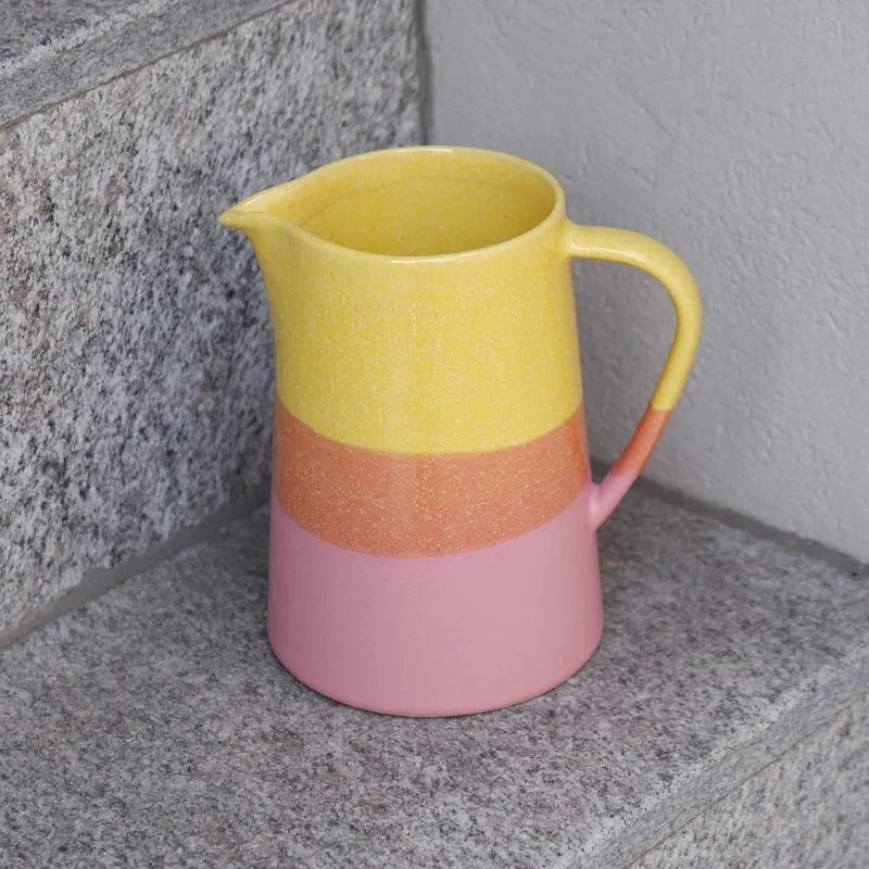 Small Jug - Yellow / Pink