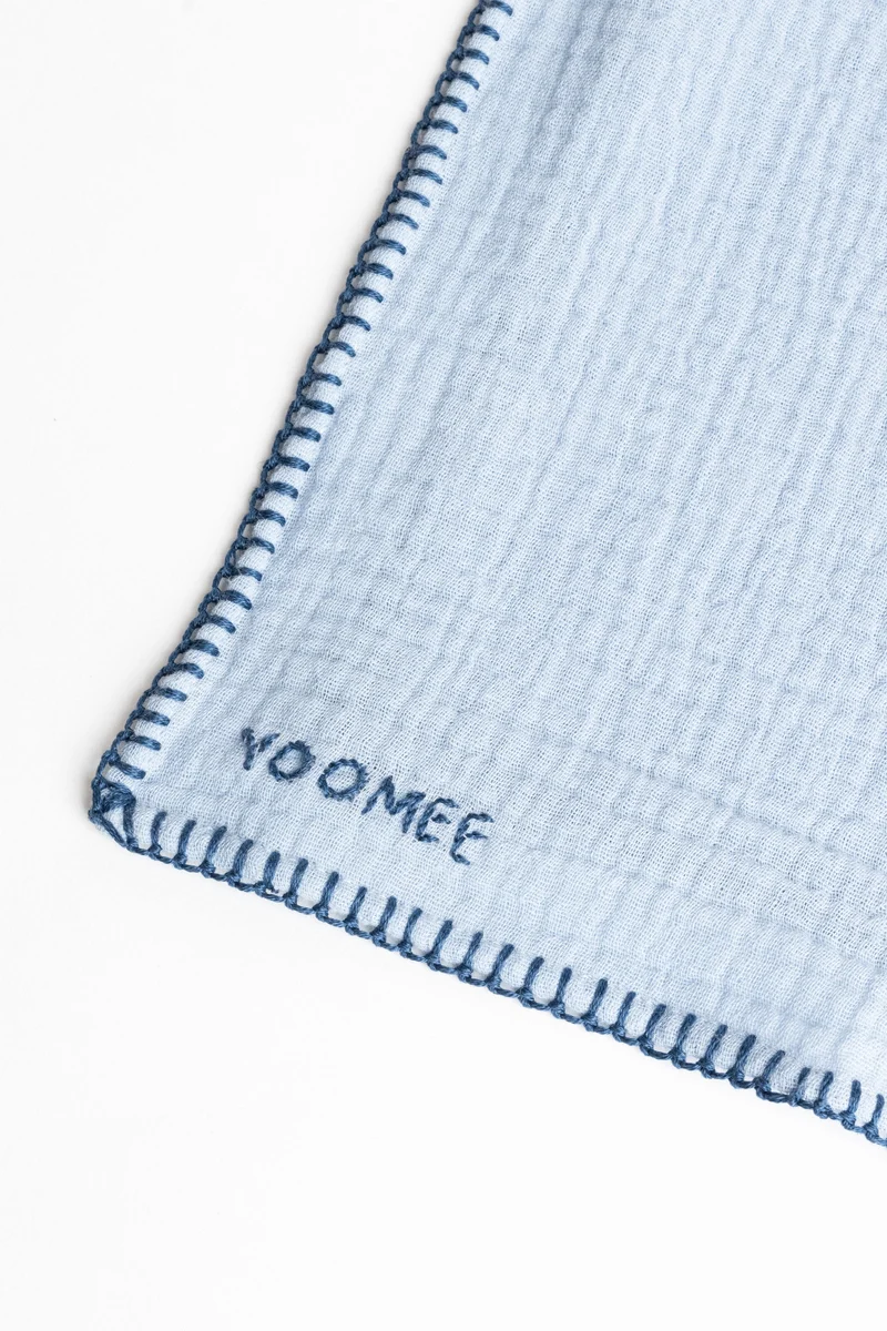 Foulard - AZIZA muslin - Lightblue