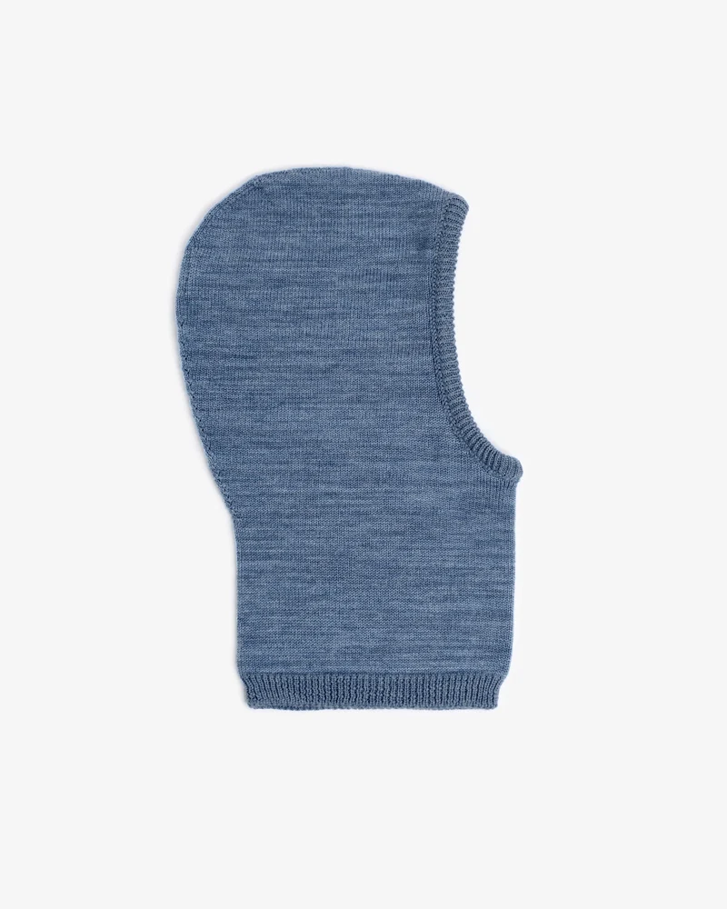 Merino Wool Balaclava - Washed Blue