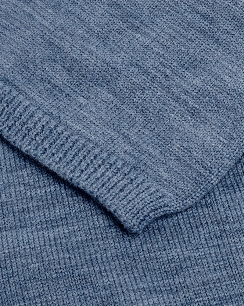 Merino Wool Balaclava - Washed Blue