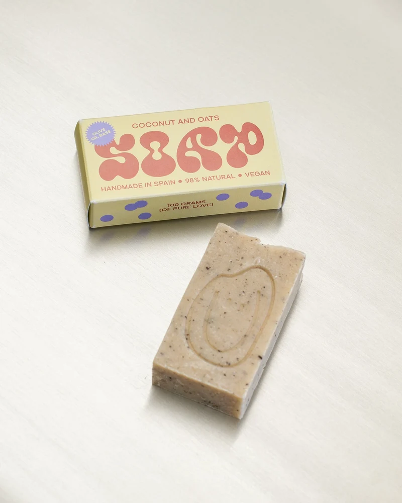 Natural Soap Bar - Coconut & Oats