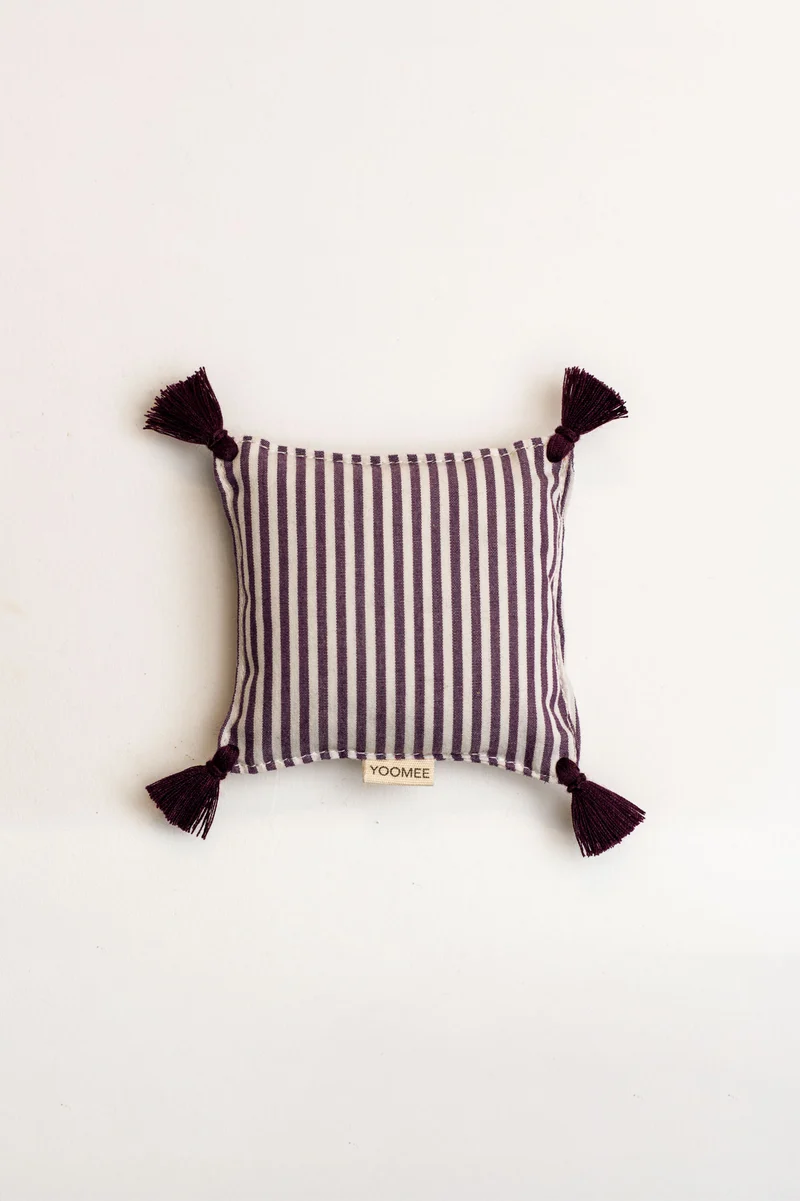 Lavender Bag - ZAKIA stripes - Bordeaux/White