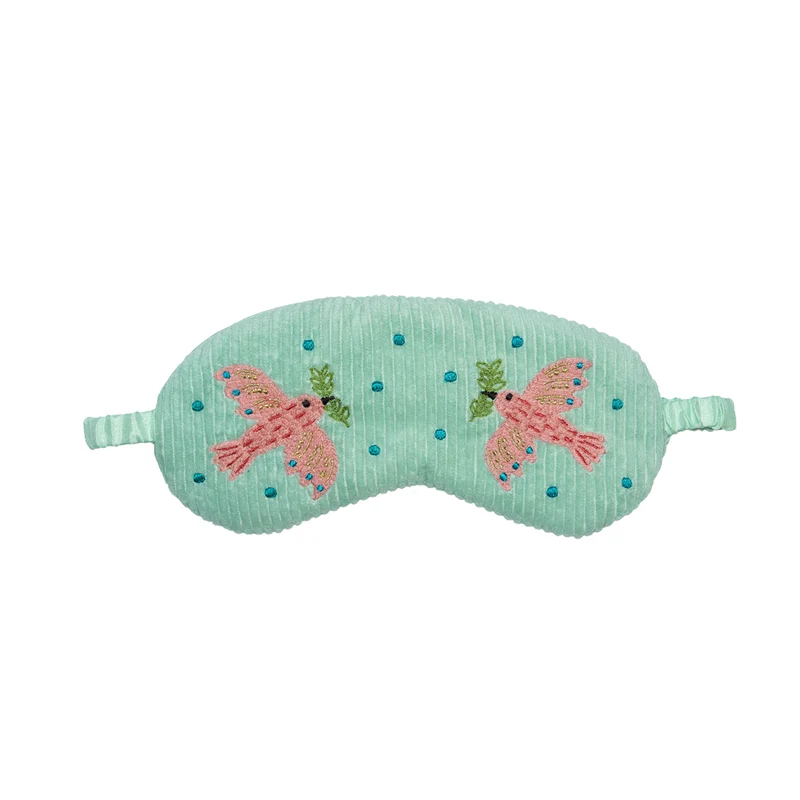 Cotton Corduroy Eye Mask - Peace Dove