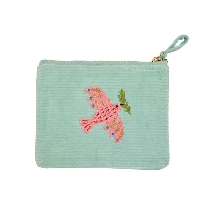 Pouch - Cotton Corduroy - Peace Dove