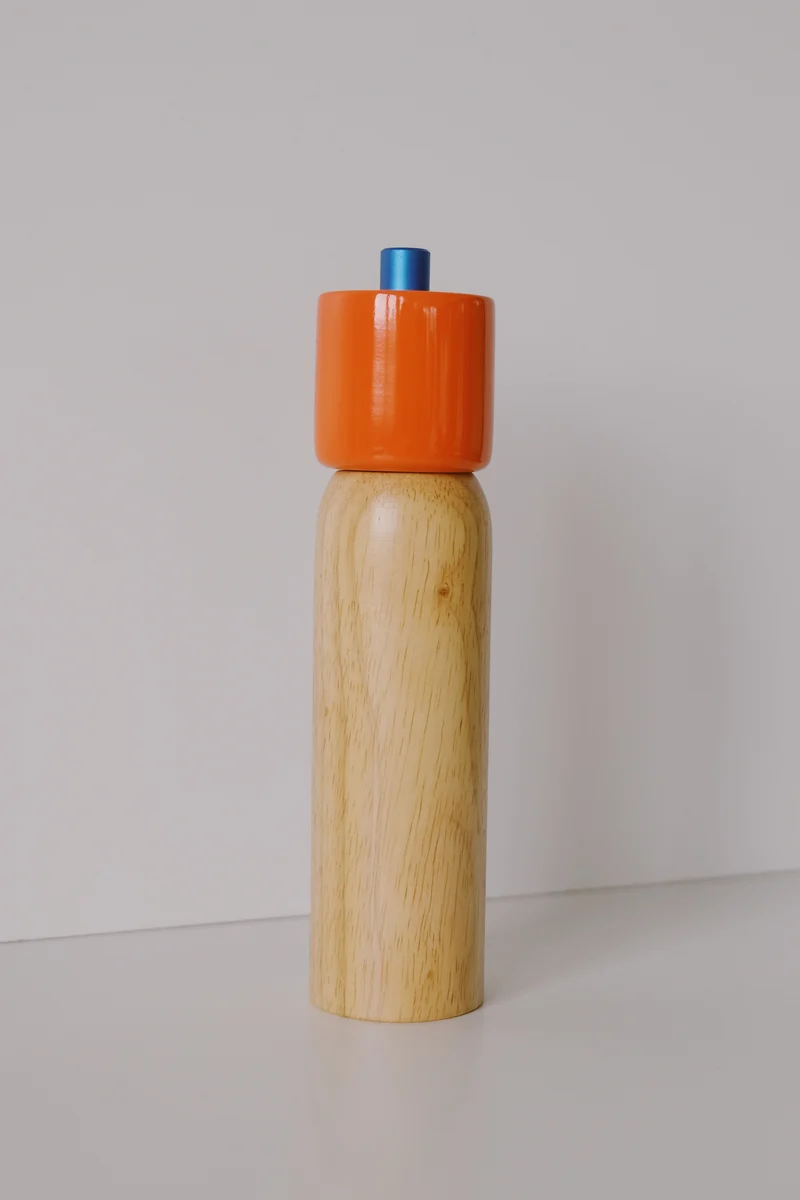 Salt / Pepper Grinder - Orange & Blue