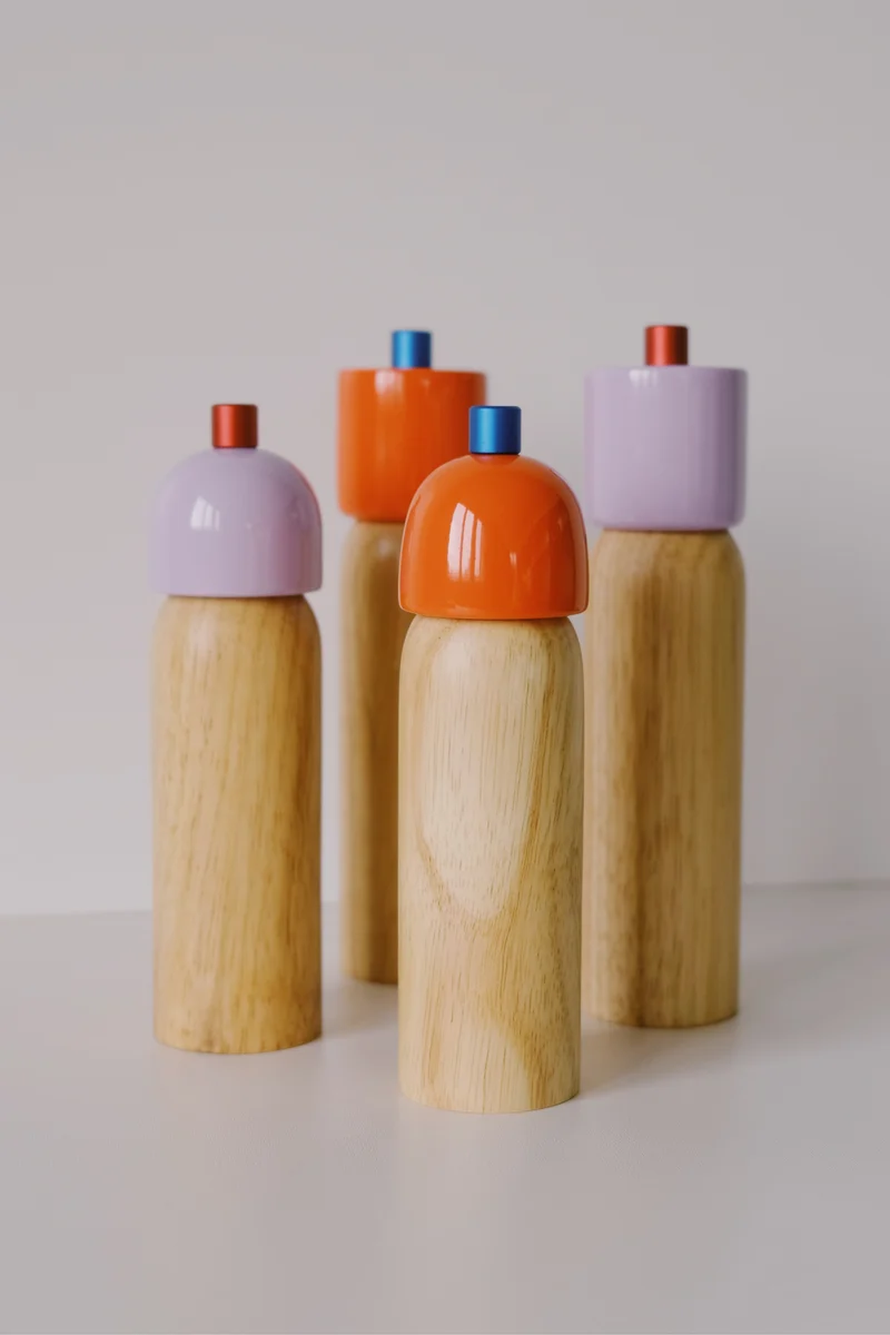 Salt / Pepper Grinder - Orange & Blue