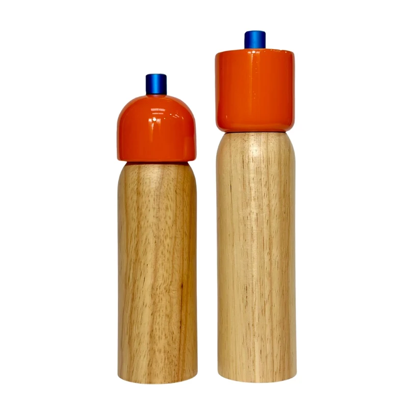 Salt / Pepper Grinder - Orange & Blue