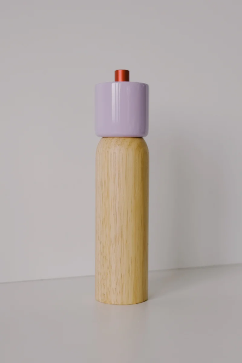 Salt / Pepper Grinder - Lilac & Red