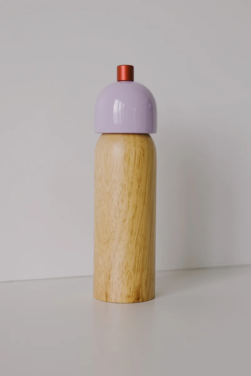 Salt / Pepper Grinder - Lilac & Red