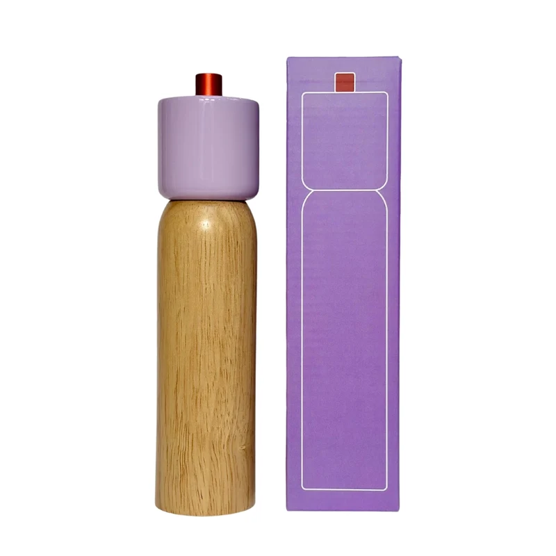 Salt / Pepper Grinder - Lilac & Red