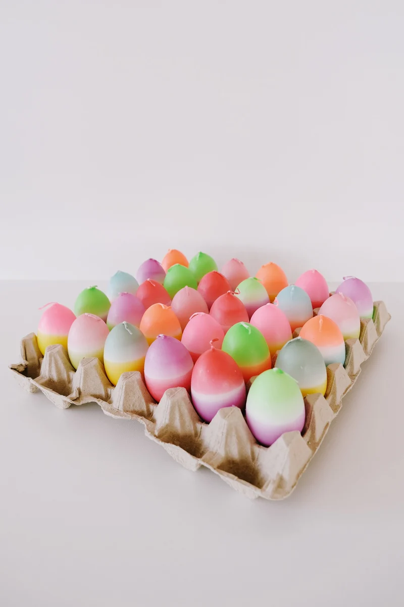 Candle - Colorful Egg - Assorted