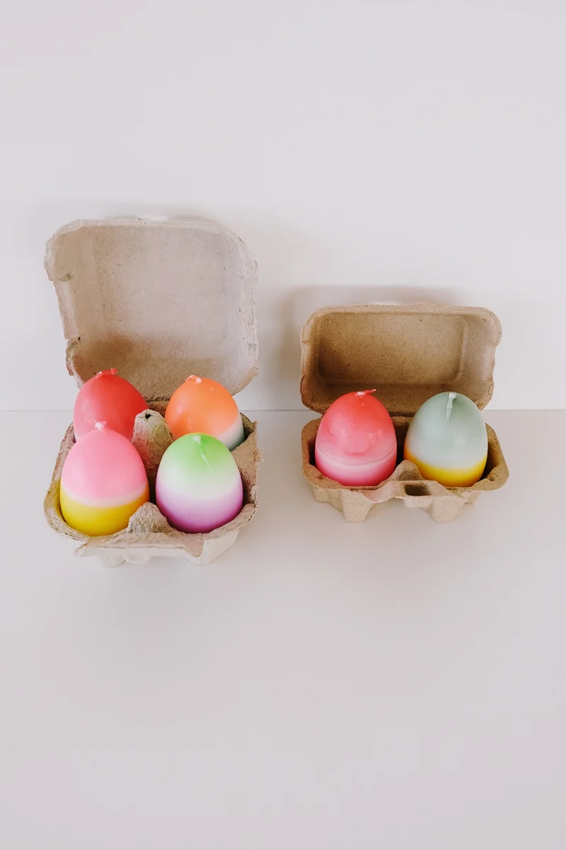 Candle - Colorful Egg - Assorted