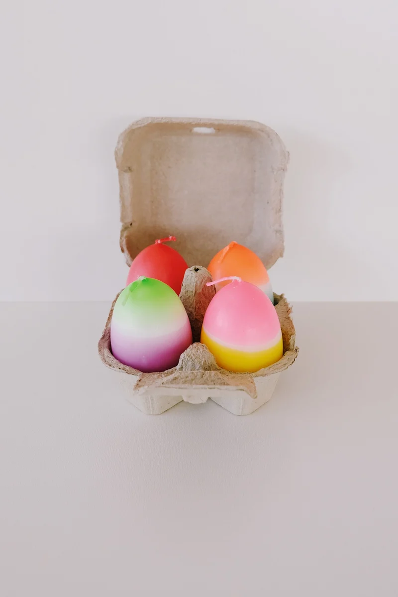Candle - Colorful Egg - Assorted