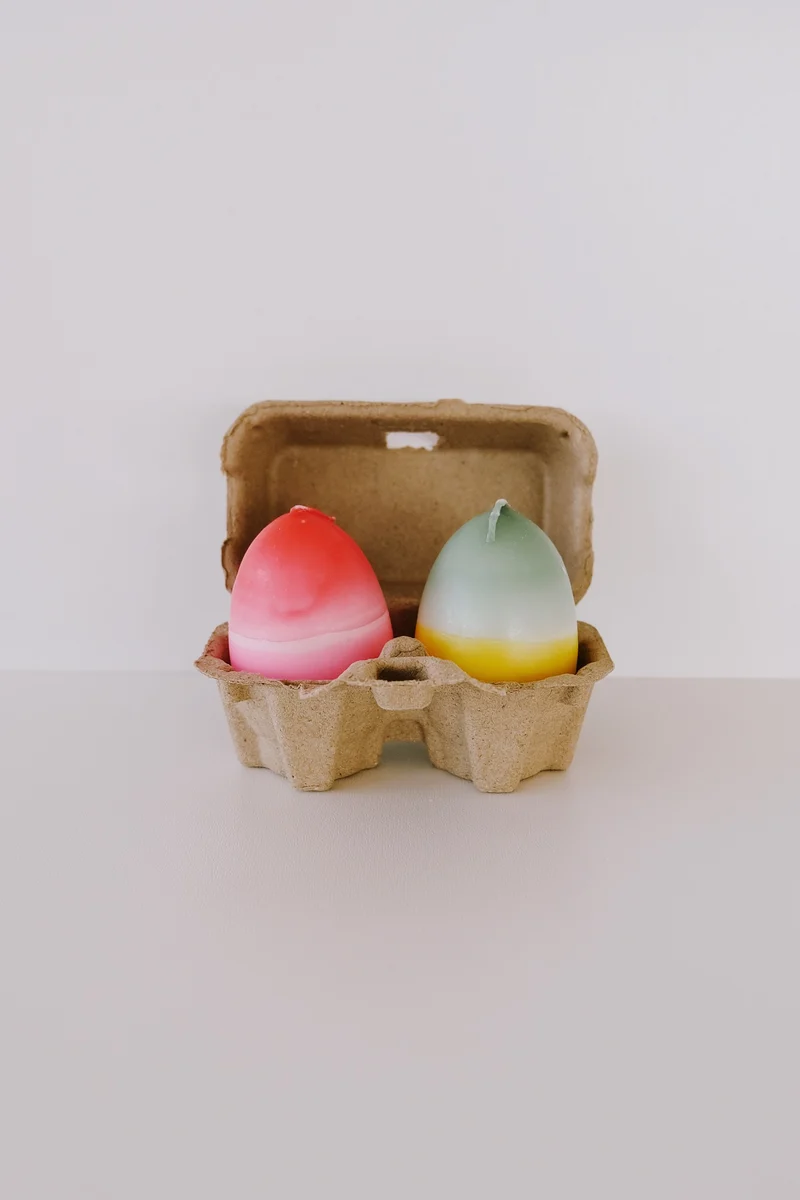 Candle - Colorful Egg - Assorted
