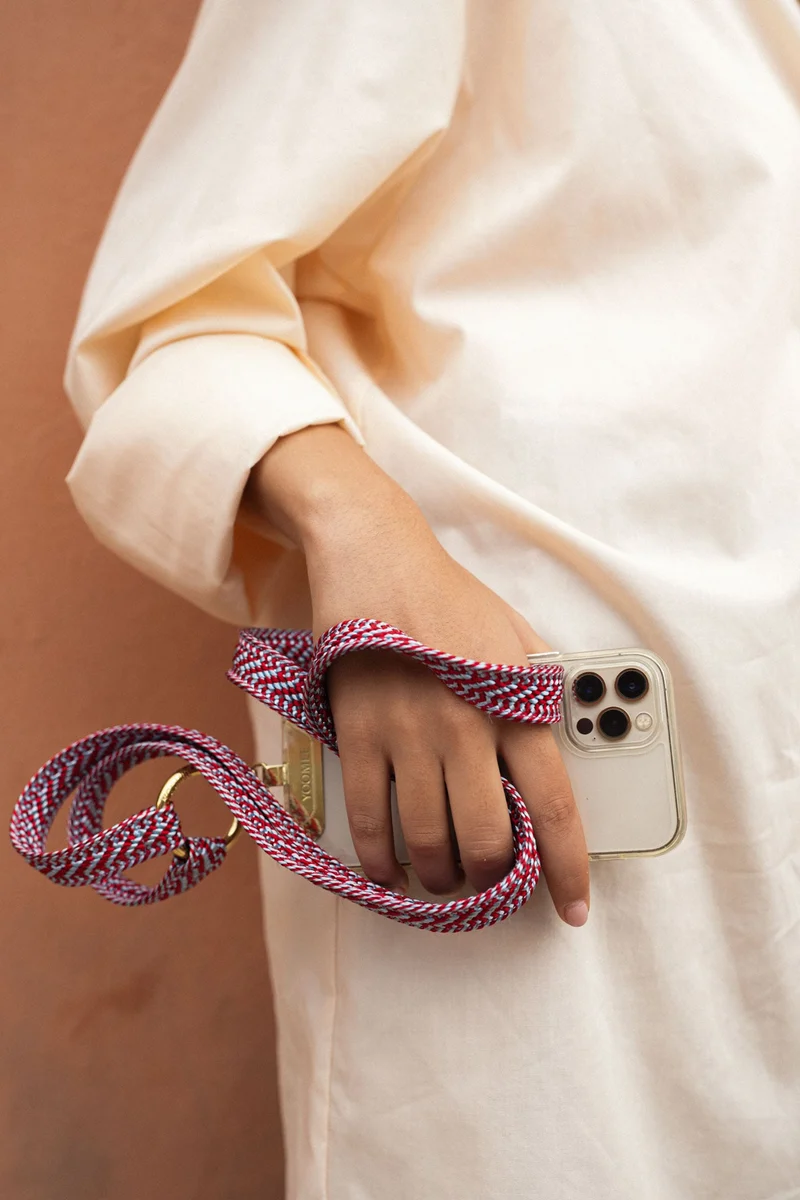 Phonechain Band - ZAHRA - Blush & Blue